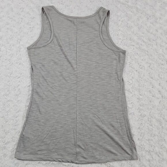 Maurice's womens size small silver bedazzled studded riveted gray tank top - Picture 5 of 5